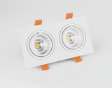 Square Recessed Dimmable COB LED Downlights 7W 9W 12W 24W LED Ceiling Lamps AC85~265V LED Ceiling Spot Lights Indoor Lighting