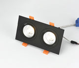 Square Recessed Dimmable COB LED Downlights 7W 9W 12W 24W LED Ceiling Lamps AC85~265V LED Ceiling Spot Lights Indoor Lighting