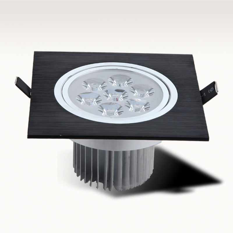 LED Down Light Square 9W 12W 15W 21W Led Dimmable Downlight Recessed Led Ceiling Down Light Lamp Indoor AC85-265V Driver