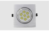 LED Down Light Square 9W 12W 15W 21W Led Dimmable Downlight Recessed Led Ceiling Down Light Lamp Indoor AC85-265V Driver