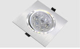LED Down Light Square 9W 12W 15W 21W Led Dimmable Downlight Recessed Led Ceiling Down Light Lamp Indoor AC85-265V Driver