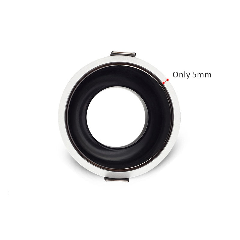 LED Spot Downlight GU10 Fitting Anti Glare Led Ceiling Recessed Lamp 75mm Cut Hole Bulb Replaceable Downlights