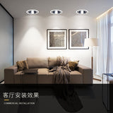 LED Spot Downlight GU10 Fitting Anti Glare Led Ceiling Recessed Lamp 75mm Cut Hole Bulb Replaceable Downlights