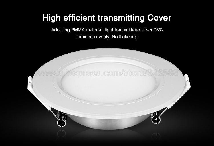 Miboxer 2.4G Smart Downlight AC110V/220V 6W 9W 12W 15W 18W 25W RGBCCT LED Ceiling Lamp Wireless Remote &amp; WiFi APP Voice Control