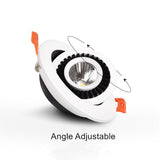 Dimmable recessed LED Downlights Angle Adjustable COB Ceiling Lamp Spot Lights 7w 9w 12w 15w 18w Rotating LED downlight AC85-265V