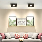 Dimmable recessed LED Downlights Angle Adjustable COB Ceiling Lamp Spot Lights 7w 9w 12w 15w 18w Rotating LED downlight AC85-265V