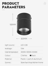 Surface Mounted Led Downlight Led Spot Light 220V 10/15/25W 110V Round Downlights Spot Led encastrable Lighting Fixture for Home