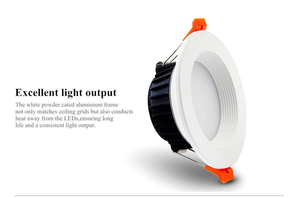 DBF Super Bright 5730 SMD LED Downlight Dimmable 7W 10W 12W Ceiling Lamp with AC 110V 220V LED Transformer for Living room