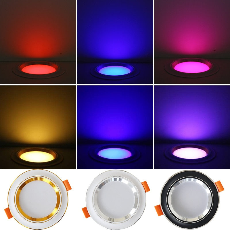 Led Downlights 5W Led Ceiling Light Recessed Down Light Round Led Panel Light LED Spot Light Indoor Lighting Night light 3 color