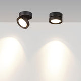 Round shape 360 Adjustable Angle Led Cob Downlight Black/White 7w 9W 12W 15w Led Ceiling Spot Light Pic Background Spotlights
