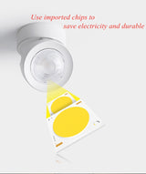 Round shape 360 Adjustable Angle Led Cob Downlight Black/White 7w 9W 12W 15w Led Ceiling Spot Light Pic Background Spotlights