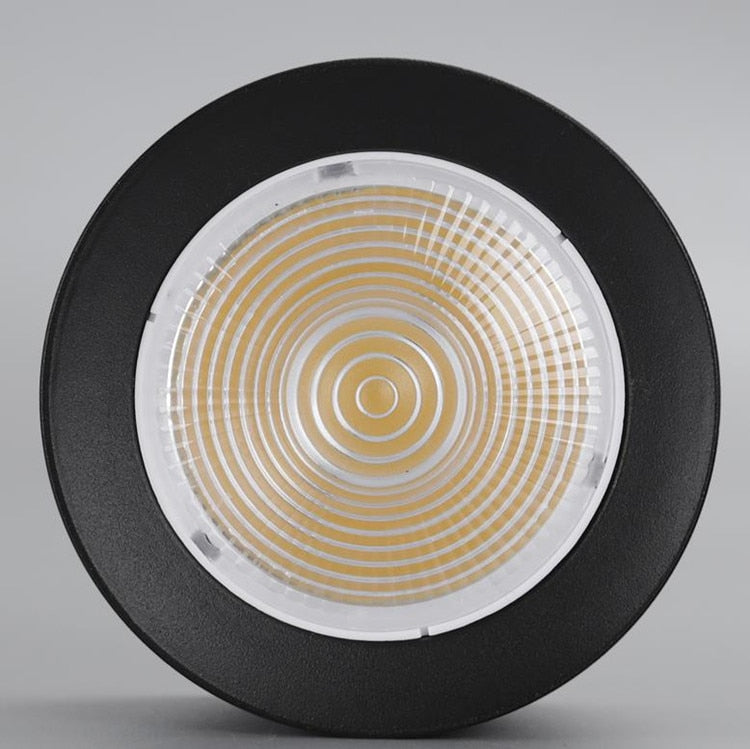 Round shape 360 Adjustable Angle Led Cob Downlight Black/White 7w 9W 12W 15w Led Ceiling Spot Light Pic Background Spotlights