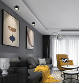 Round shape 360 Adjustable Angle Led Cob Downlight Black/White 7w 9W 12W 15w Led Ceiling Spot Light Pic Background Spotlights