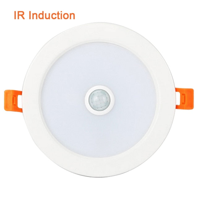 Sensor Led Downlight 220V 5W 9W 18W 3W Down Lights Induction Round Led Panel Lamp Recessed Spotlight Bedroom Indoor Lighting