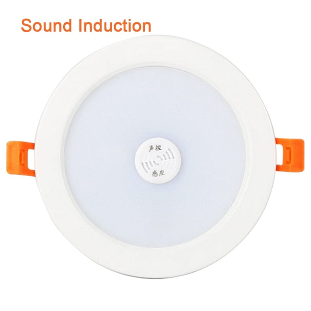 Sensor Led Downlight 220V 5W 9W 18W 3W Down Lights Induction Round Led Panel Lamp Recessed Spotlight Bedroom Indoor Lighting