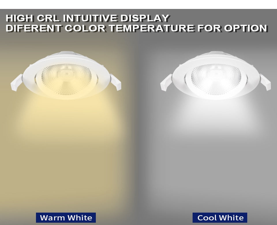 Led downlight light COB Ceiling Spot Light 7W 9W 12W ceiling recessed Lights Indoor Lighting