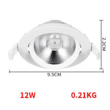 Led downlight light COB Ceiling Spot Light 7W 9W 12W ceiling recessed Lights Indoor Lighting