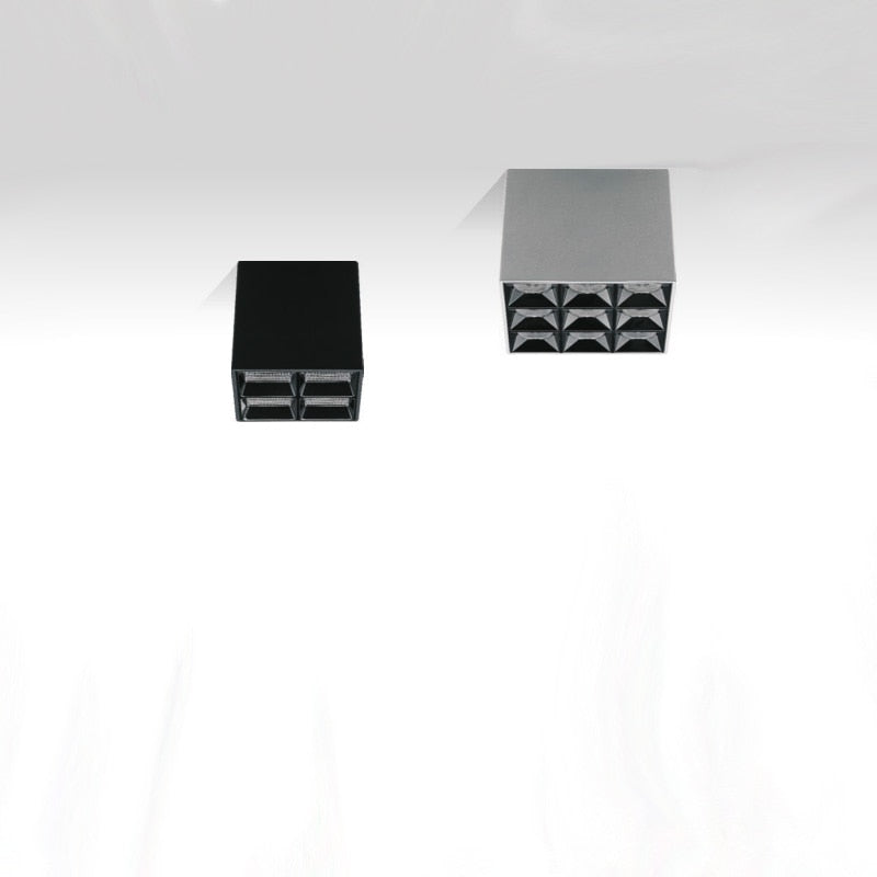 Heavy Style Dimmable Array LED Ceiling Square Lamp Surface Mounting Downlight 15W 36W for Store Exhibition Hall Home Room