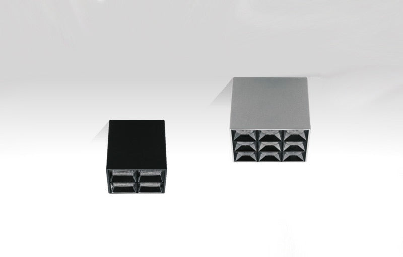 Heavy Style Dimmable Array LED Ceiling Square Lamp Surface Mounting Downlight 15W 36W for Store Exhibition Hall Home Room