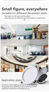 Downlight Led Recessed Ceiling Light Barrel Light Round Bulb Lamp 5W 9W 12W 18W Living Room Opening Light Indoor Luminaire IP65