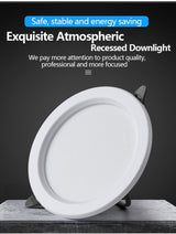 Downlight Led Recessed Ceiling Light Barrel Light Round Bulb Lamp 5W 9W 12W 18W Living Room Opening Light Indoor Luminaire IP65