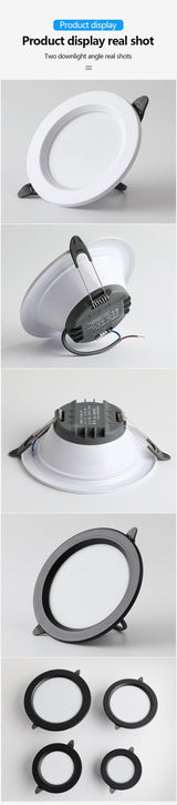 Downlight Led Recessed Ceiling Light Barrel Light Round Bulb Lamp 5W 9W 12W 18W Living Room Opening Light Indoor Luminaire IP65