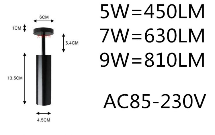 Led COB wall COB lamp LED Downlights 5w 7w 9w AC85-265V Surface Mounted dimmable LED Ceiling Lamps Spot Light Rotation