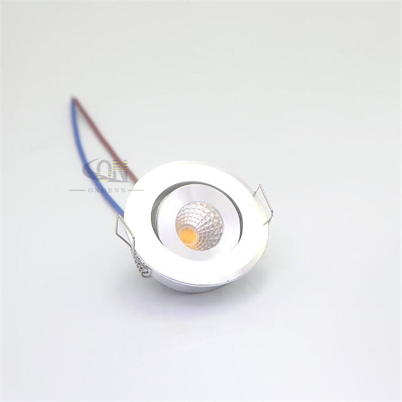 ONDENN Dimmable Mini 3W LED Downlight LED Recessed Ceiling Lamps for Jewelry Cabinet Showcase Counter Bedroom 220V 230V 240V