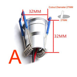 ONDENN Dimmable Mini 3W LED Downlight LED Recessed Ceiling Lamps for Jewelry Cabinet Showcase Counter Bedroom 220V 230V 240V