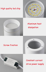 Surface Mounted 7W 9W 12W 15W 110v 220v LED downlights Ceiling Lamps led spot lights Ceiling Fixtures Lighting