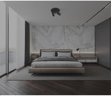 Dimmable creative three-head spotlight 7W/12W round led ceiling home living room surface mounted cob spotlight downlight