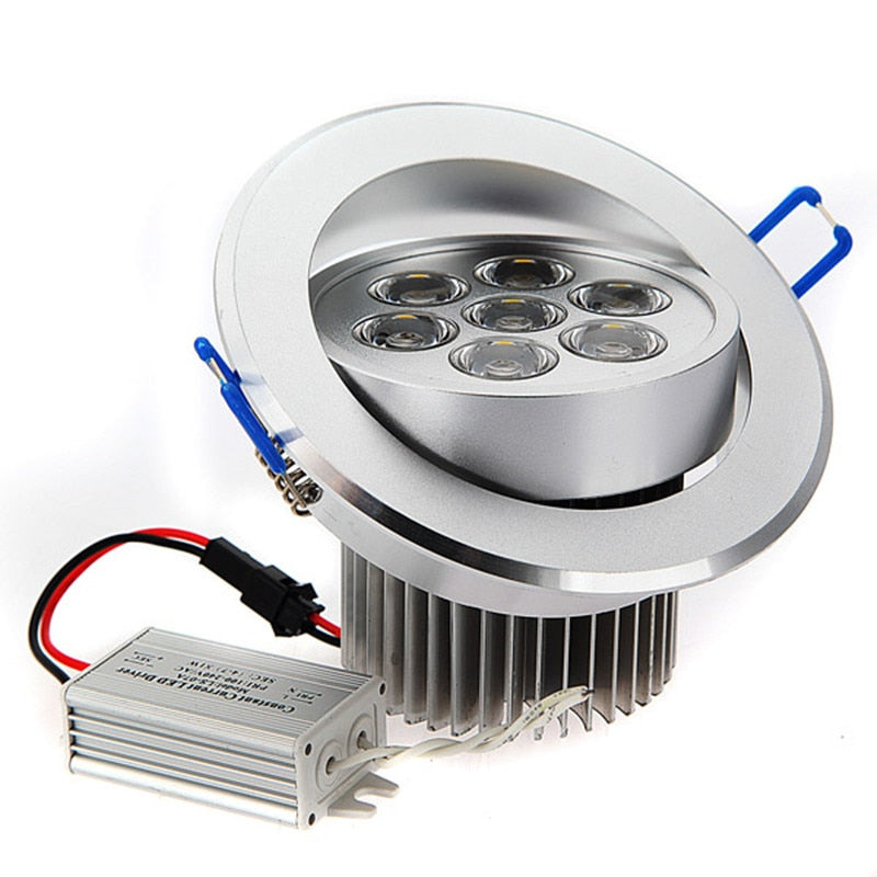 LED Panel Light Recessed 9W 15W 21W Ultra Bright Round LED Indoor Downlight AC85-265V LED Down light Spot light