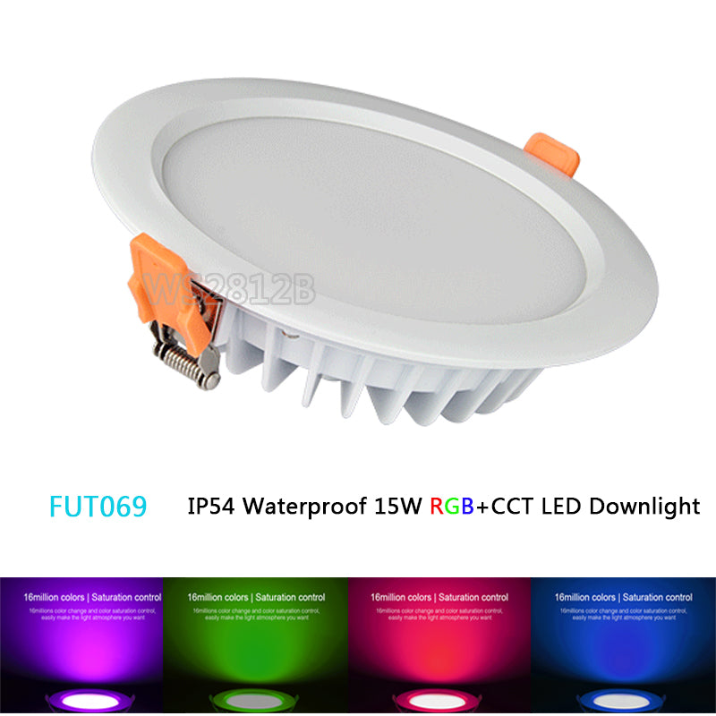 Miboxer 6W/9W/12W/15W/18W RGB+CCT LED Downlight Dimmable LED Ceiling Spotlight AC110V 220V FUT062/FUT063/FUT066/FUT068/FUT069