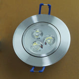 Recessed 3000K Ceiling Warm White LED Downlight Home Lighting Fixture Mini Modern 3W 110V Aluminum Indoor Hallway Kitchen