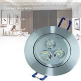 Recessed 3000K Ceiling Warm White LED Downlight Home Lighting Fixture Mini Modern 3W 110V Aluminum Indoor Hallway Kitchen