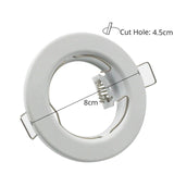 LEDIARY LED Spot Downlight Fitting GU10 Matte White 90-260V Ceiling Recessed Lamp 75mm 90mm Cut Hole Bulb Replaceable Downlights