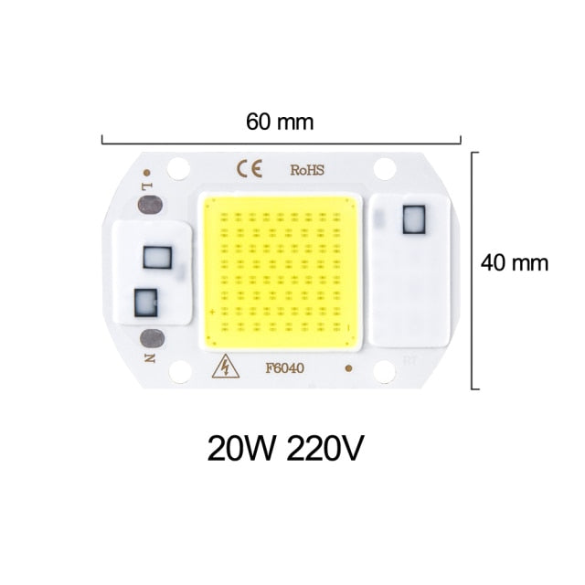 COB LED Light Matrix 220V 3W 5W 7W 9W 12W 15W 20W 30W 50W LED Diode Array Spotlight Floodlight Downlight Source Warm/Cold White