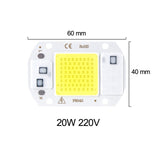 COB LED Light Matrix 220V 3W 5W 7W 9W 12W 15W 20W 30W 50W LED Diode Array Spotlight Floodlight Downlight Source Warm/Cold White