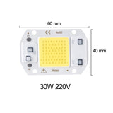 COB LED Light Matrix 220V 3W 5W 7W 9W 12W 15W 20W 30W 50W LED Diode Array Spotlight Floodlight Downlight Source Warm/Cold White