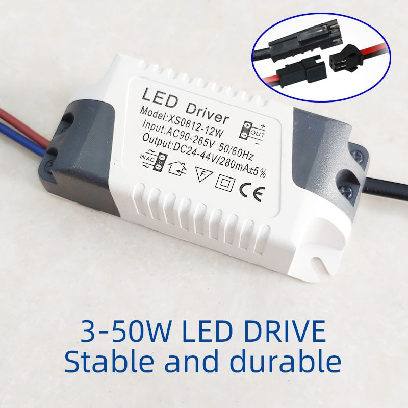 LED Driver 3W 5W 7W 9W 10W 12W 15W 18W 20W 24W 36W Power Supply Unit Downlight Lighting Transformers Adapter For LED Lights DIY