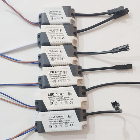 LED Driver 3W 5W 7W 9W 10W 12W 15W 18W 20W 24W 36W Power Supply Unit Downlight Lighting Transformers Adapter For LED Lights DIY