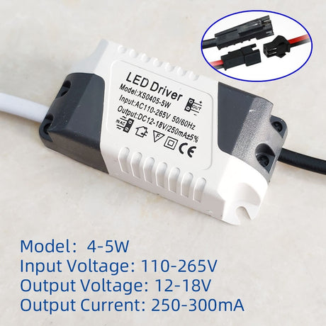 LED Driver 3W 5W 7W 9W 10W 12W 15W 18W 20W 24W 36W Power Supply Unit Downlight Lighting Transformers Adapter For LED Lights DIY