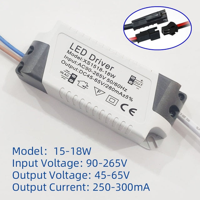 LED Driver 3W 5W 7W 9W 10W 12W 15W 18W 20W 24W 36W Power Supply Unit Downlight Lighting Transformers Adapter For LED Lights DIY