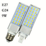 Brand New LED Lampada G24 E27 9W 11W 13W 15W 18W 30W LED downlight Horizontal Plug lamp Light Bombillas led Corn Bulbs Spotlight