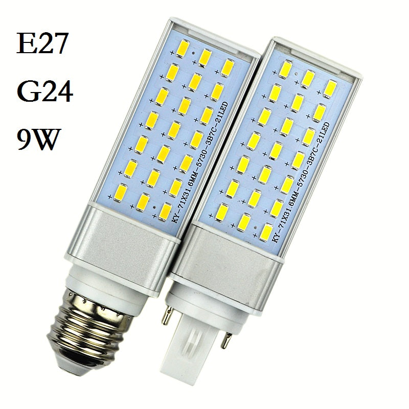 Brand New LED Lampada G24 E27 9W 11W 13W 15W 18W 30W LED downlight Horizontal Plug lamp Light Bombillas led Corn Bulbs Spotlight