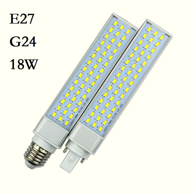 Brand New LED Lampada G24 E27 9W 11W 13W 15W 18W 30W LED downlight Horizontal Plug lamp Light Bombillas led Corn Bulbs Spotlight