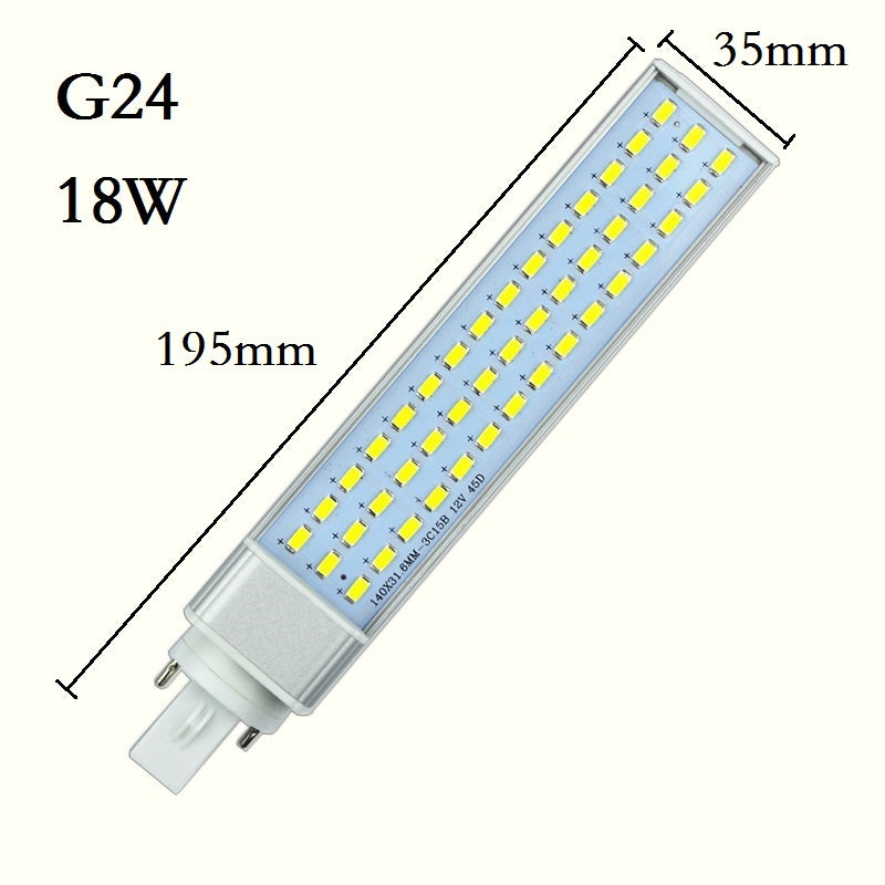 Brand New LED Lampada G24 E27 9W 11W 13W 15W 18W 30W LED downlight Horizontal Plug lamp Light Bombillas led Corn Bulbs Spotlight