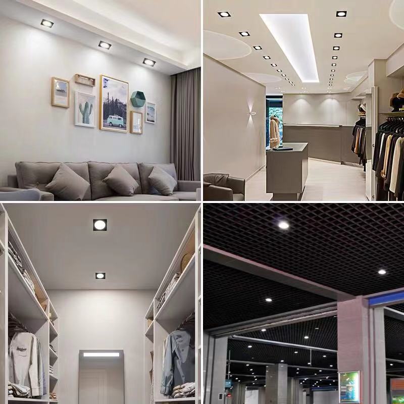 LED Ceiling Lamp 12W Square Dimmable Downlight 3W 5W 7W 9W Recessed Spot light Built-in focos 230v 240v Indoor Home Lighting