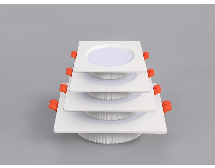 LED Ceiling Lamp 12W Square Dimmable Downlight 3W 5W 7W 9W Recessed Spot light Built-in focos 230v 240v Indoor Home Lighting