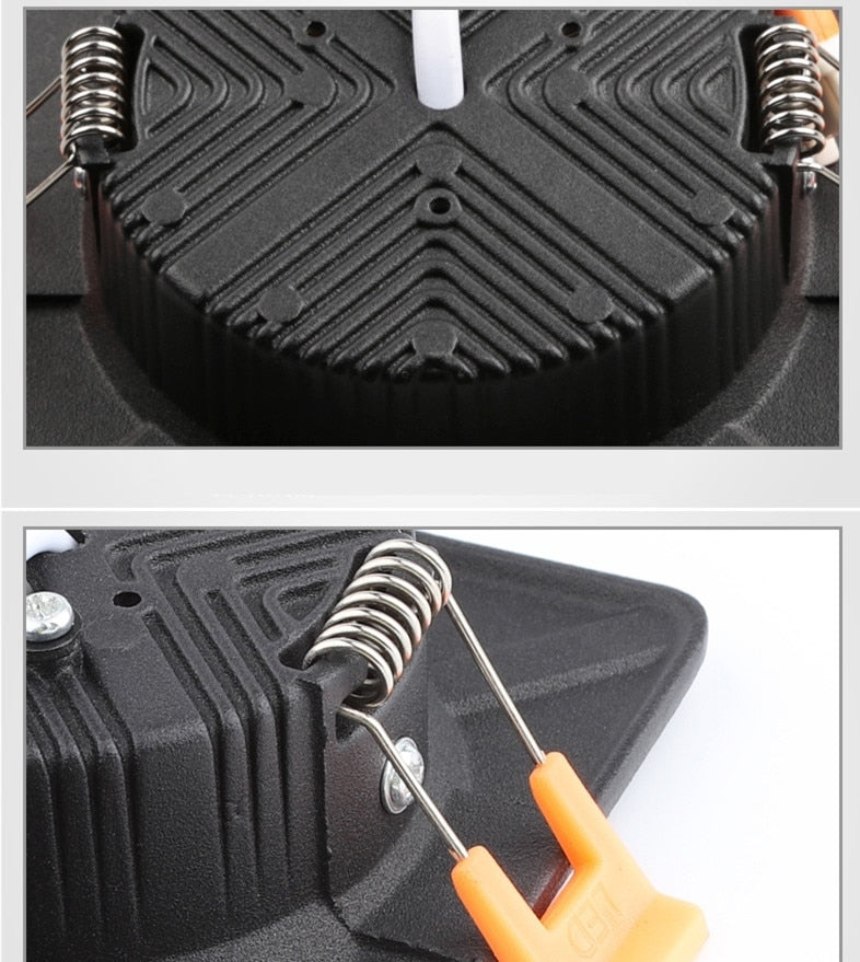 LED Ceiling Lamp 12W Square Dimmable Downlight 3W 5W 7W 9W Recessed Spot light Built-in focos 230v 240v Indoor Home Lighting